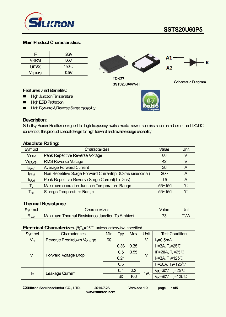 SSTS20U60P5_8296066.PDF Datasheet