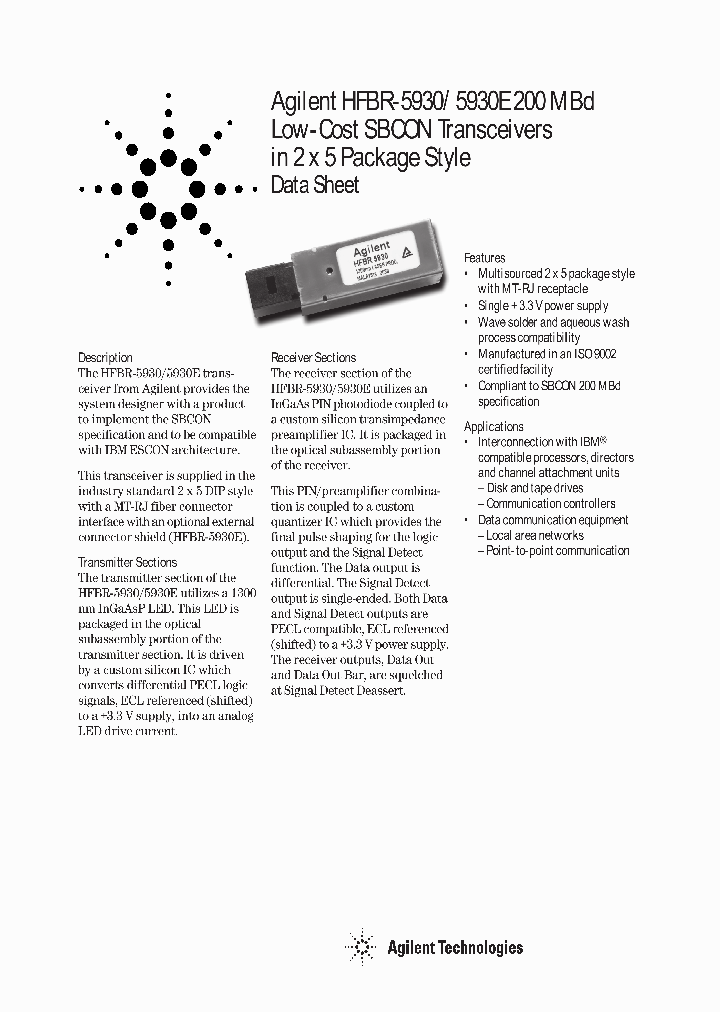 HFBR-5930_8296307.PDF Datasheet