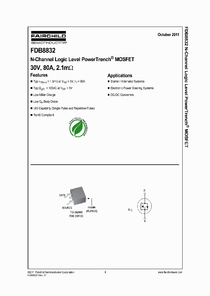 FDB8832_8296543.PDF Datasheet