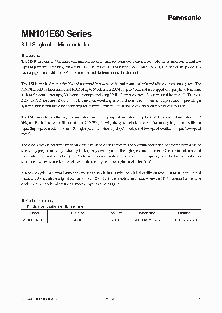 MN101EF60D_8296722.PDF Datasheet