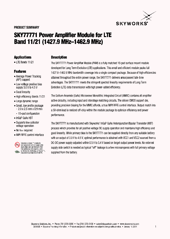 SKY77771_8298157.PDF Datasheet