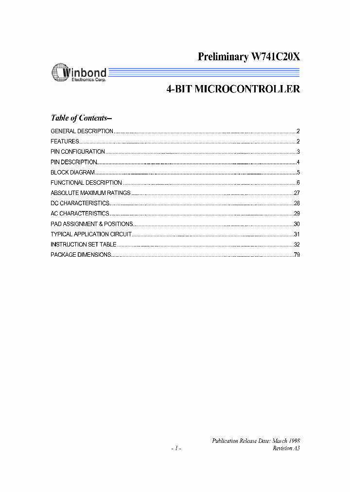 W741C200_8299231.PDF Datasheet