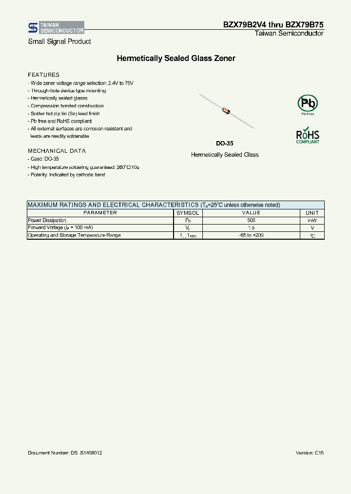 BZX79B75_8301182.PDF Datasheet