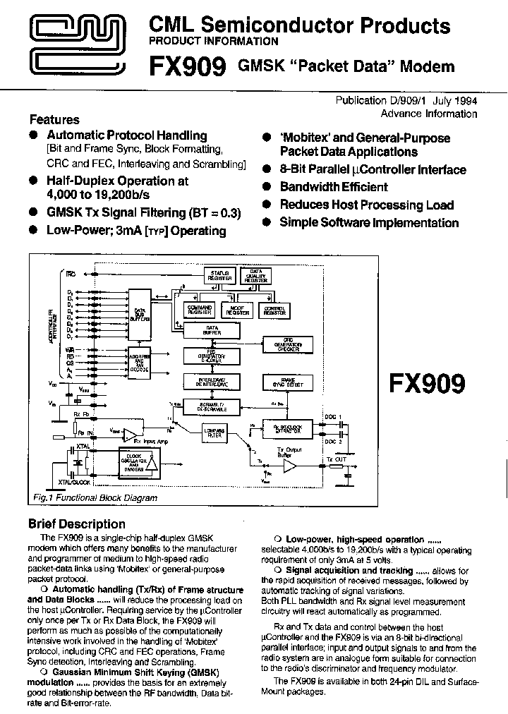 FX909_8301568.PDF Datasheet