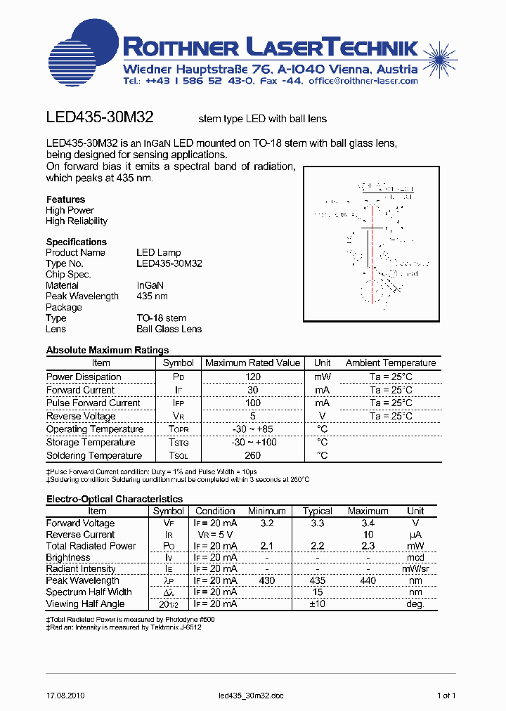 LED435-30M32_8301879.PDF Datasheet