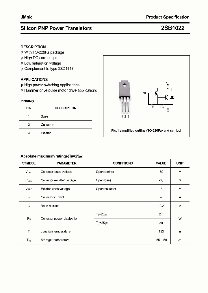 2SB1022_8301883.PDF Datasheet