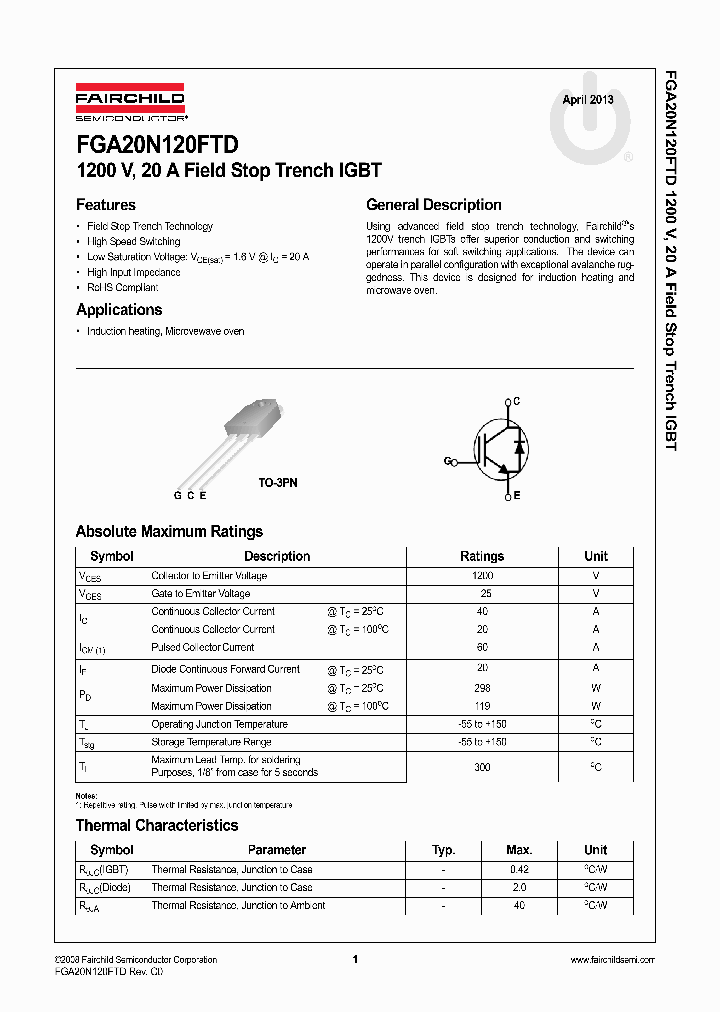 FGA20N120FTD_8302199.PDF Datasheet