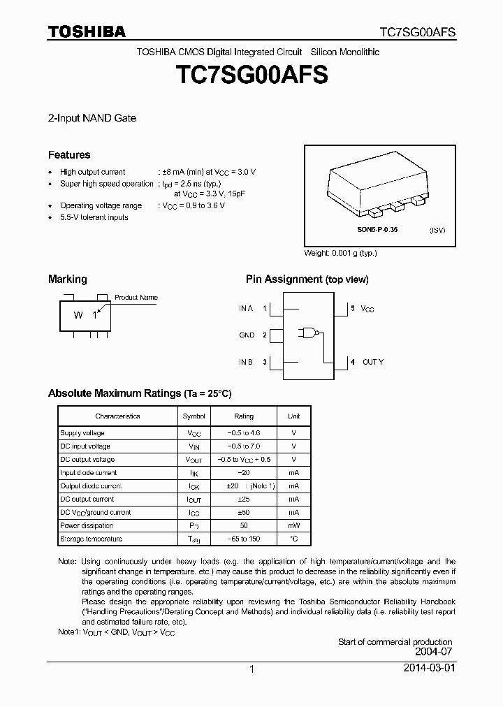 TC7SG00AFS_8302536.PDF Datasheet