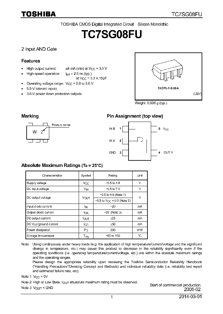 TC7SG08FU_8302551.PDF Datasheet