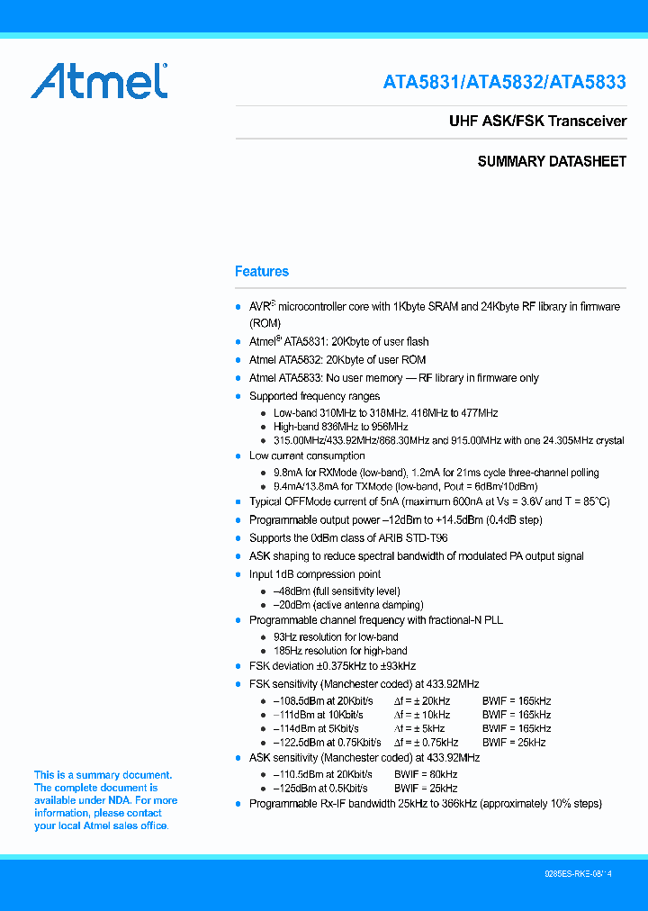 ATA5831-14_8302655.PDF Datasheet