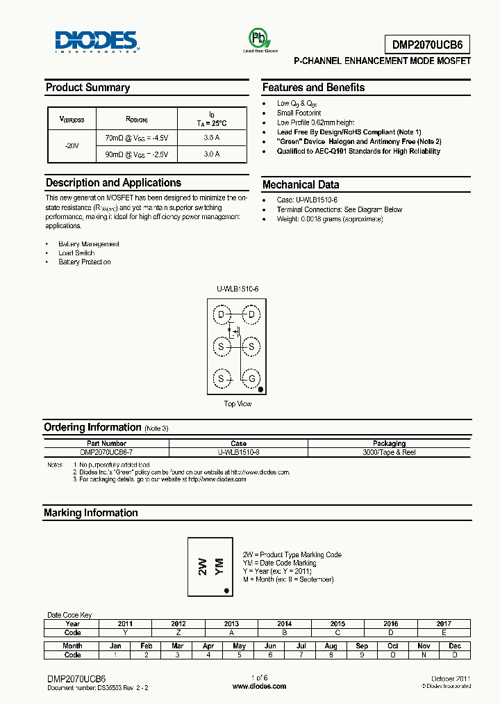 DMP2070UCB6_8303144.PDF Datasheet