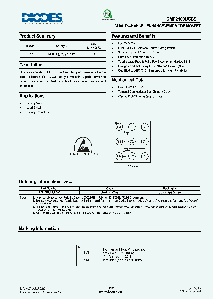DMP2100UCB9_8303146.PDF Datasheet