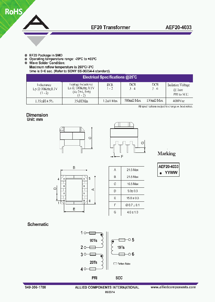 AEF20-4033_8303962.PDF Datasheet