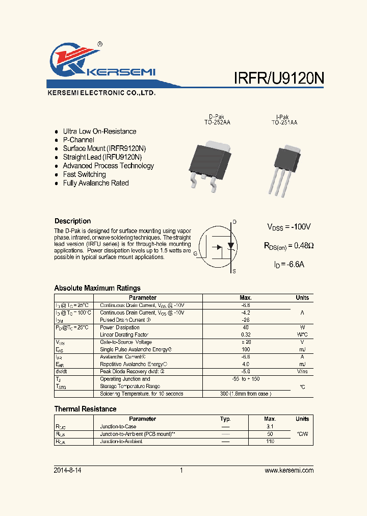 IRFR9120N_8304532.PDF Datasheet