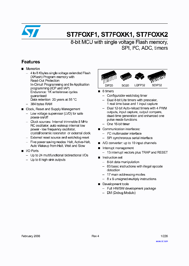 ST7FOXK1_8304955.PDF Datasheet