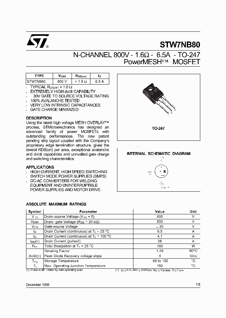 STW7NB80_8305007.PDF Datasheet