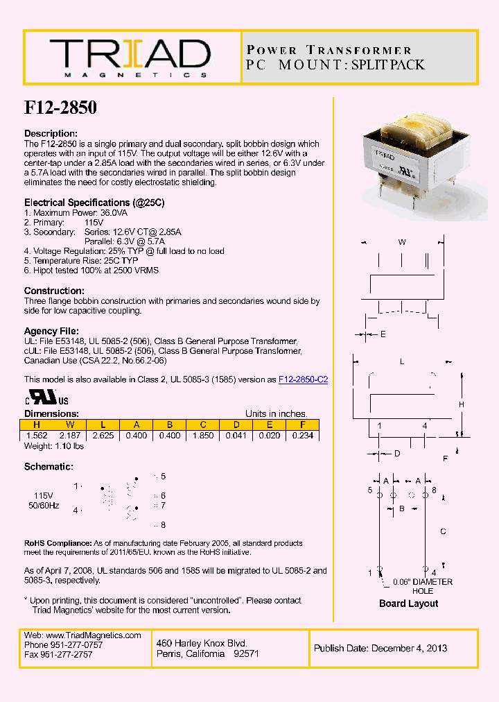 F12-2850_8305079.PDF Datasheet