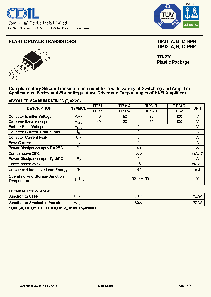 TIP31A_8305646.PDF Datasheet