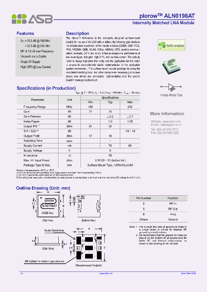 ALN0196AT-13_8307775.PDF Datasheet