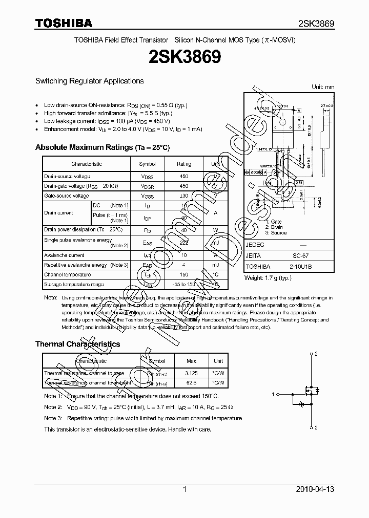 2SK3869_8308209.PDF Datasheet