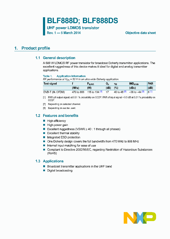 BLF888DS_8310933.PDF Datasheet