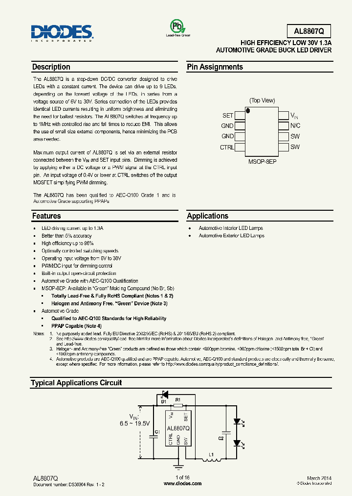 AL8807Q_8312007.PDF Datasheet