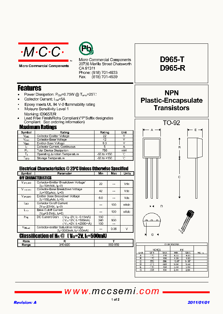D965-R_8314552.PDF Datasheet