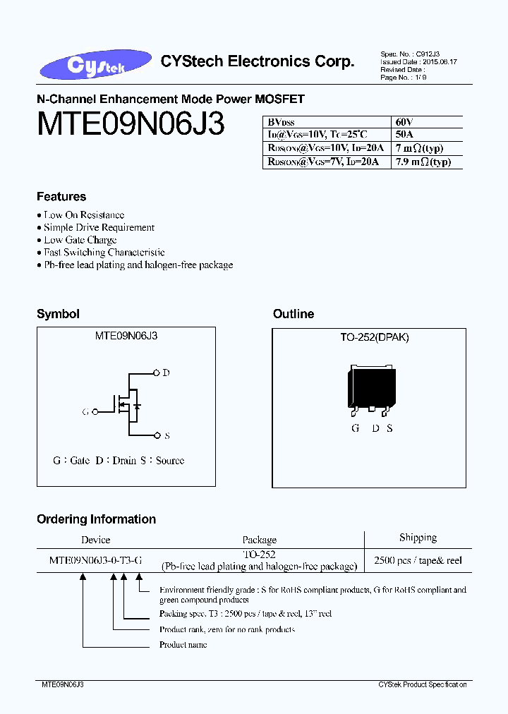 MTE09N06J3_8314680.PDF Datasheet