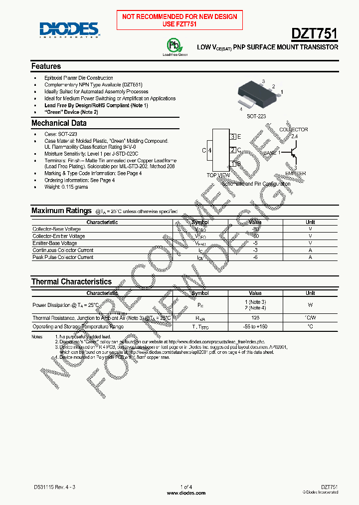 DZT751_8314805.PDF Datasheet