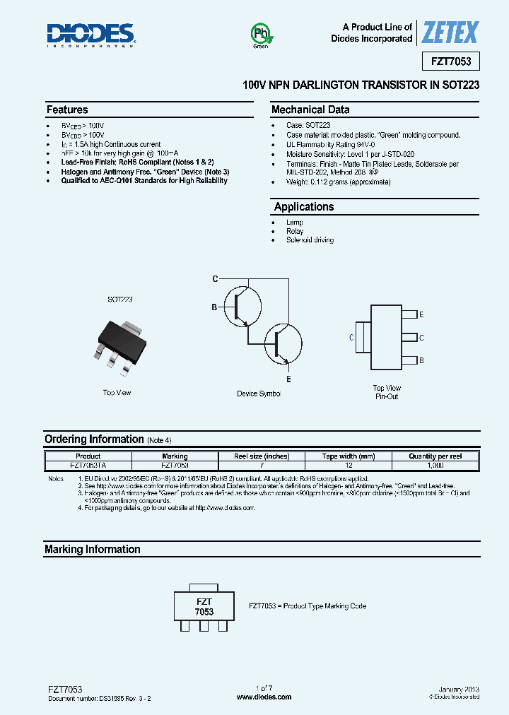 FZT7053_8314807.PDF Datasheet