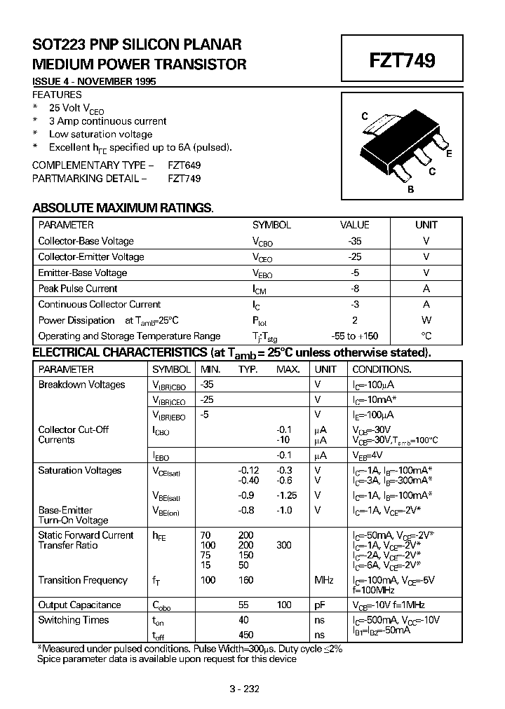 FZT749_8314813.PDF Datasheet