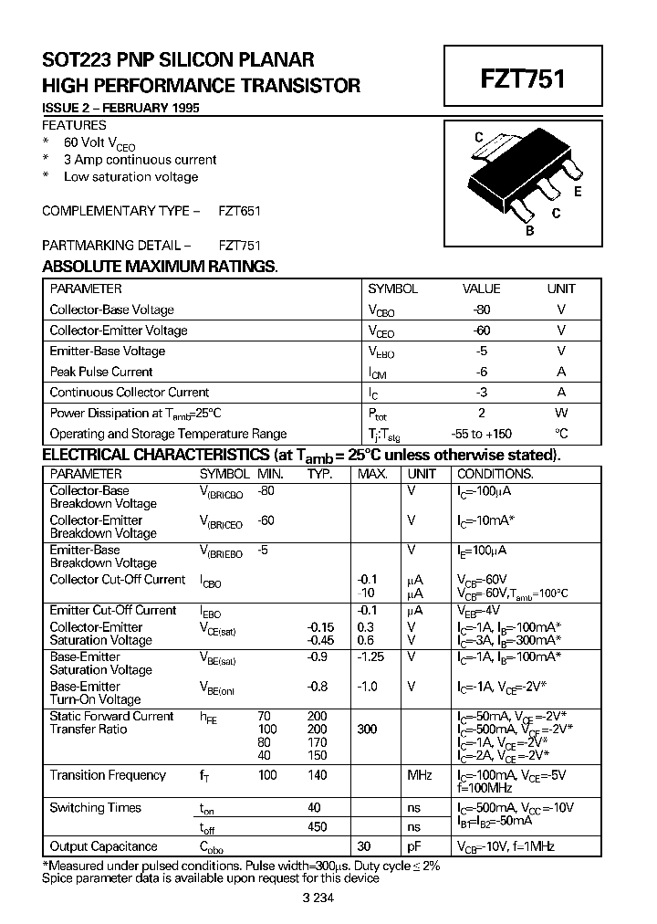 FZT751_8314819.PDF Datasheet