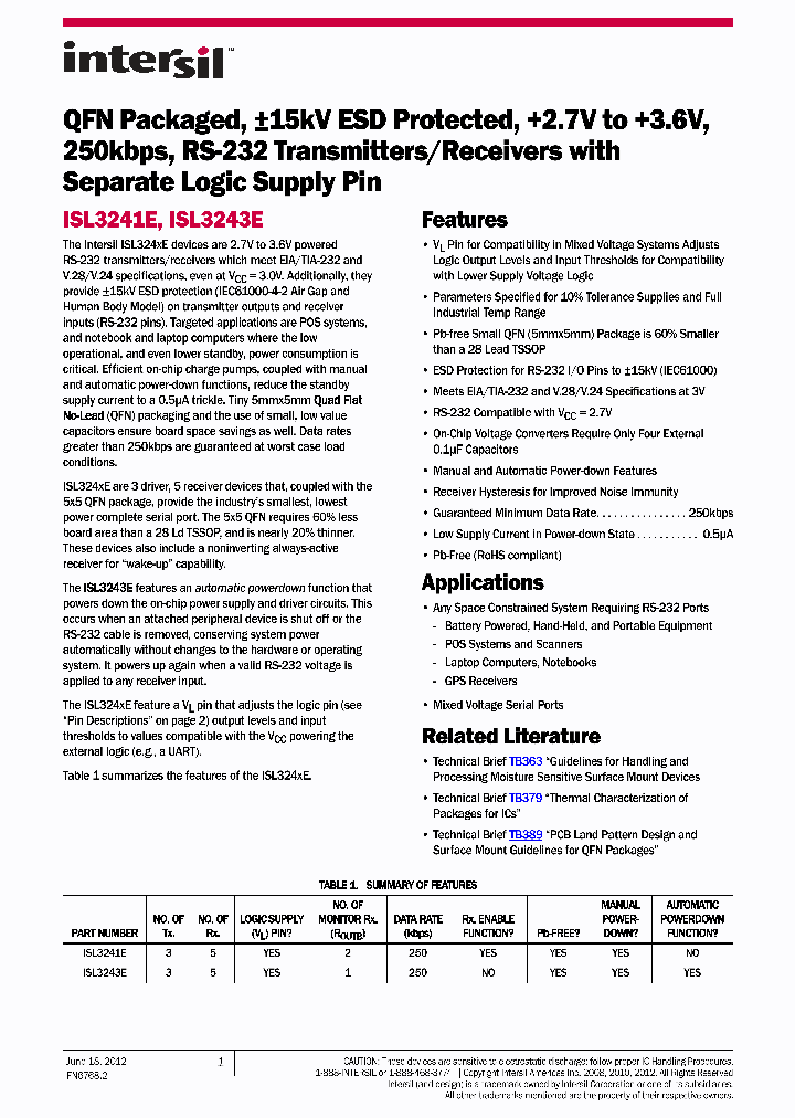ISL3241E_8315175.PDF Datasheet