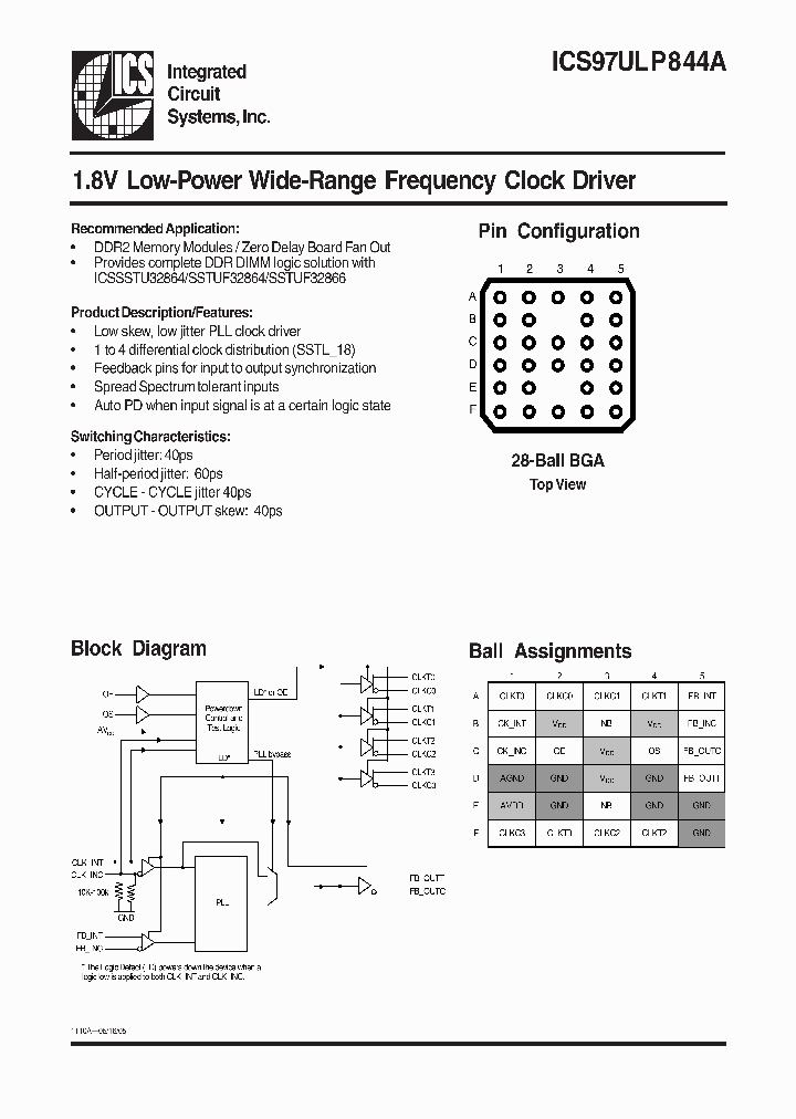 ICS97ULP844A_8315566.PDF Datasheet