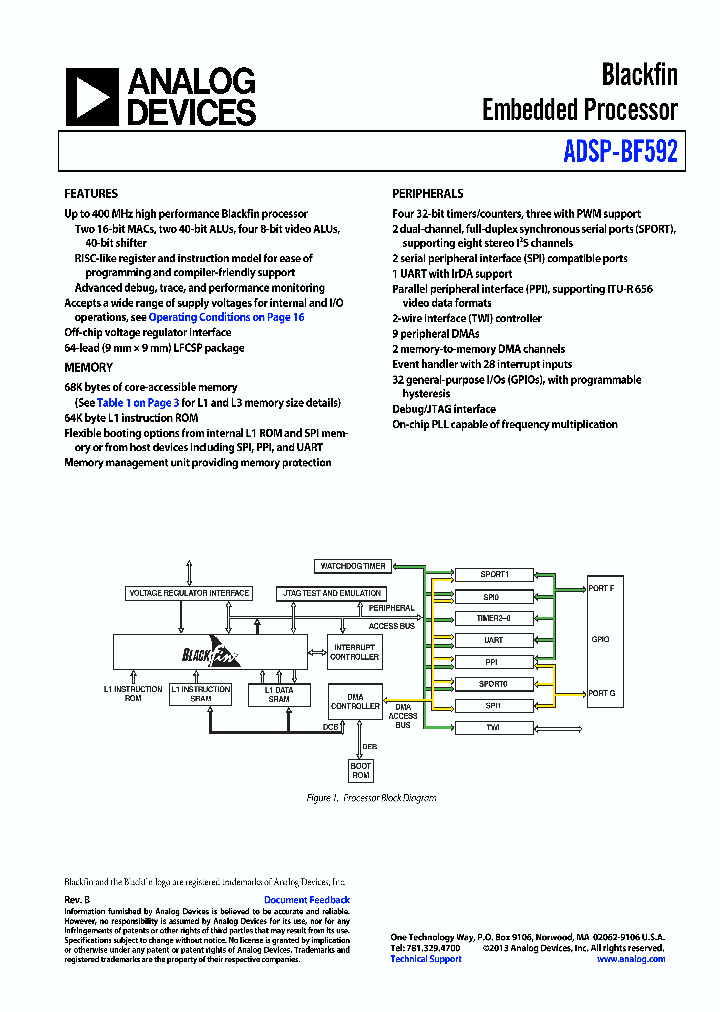 ADSP-BF592_8317280.PDF Datasheet