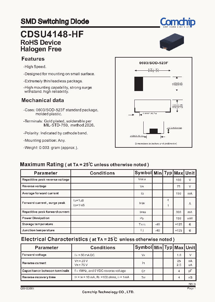 CDSU4148-HF_8319408.PDF Datasheet