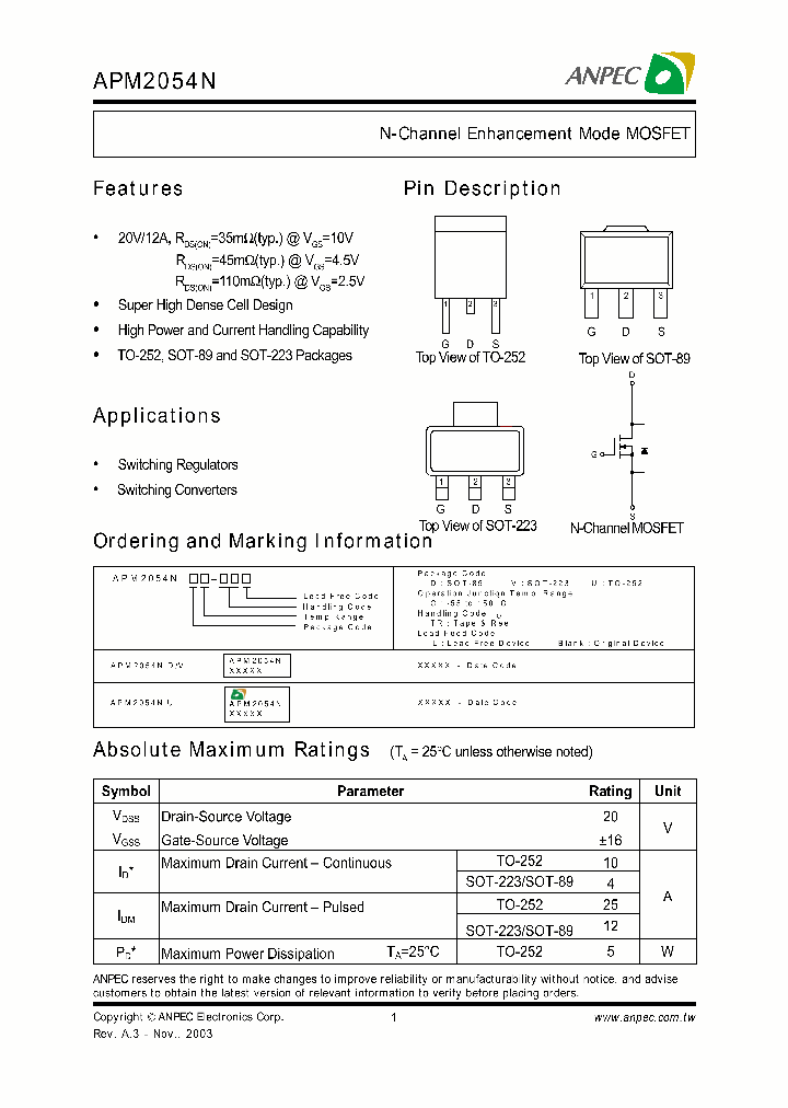 APM2054NUC-TR_8320703.PDF Datasheet