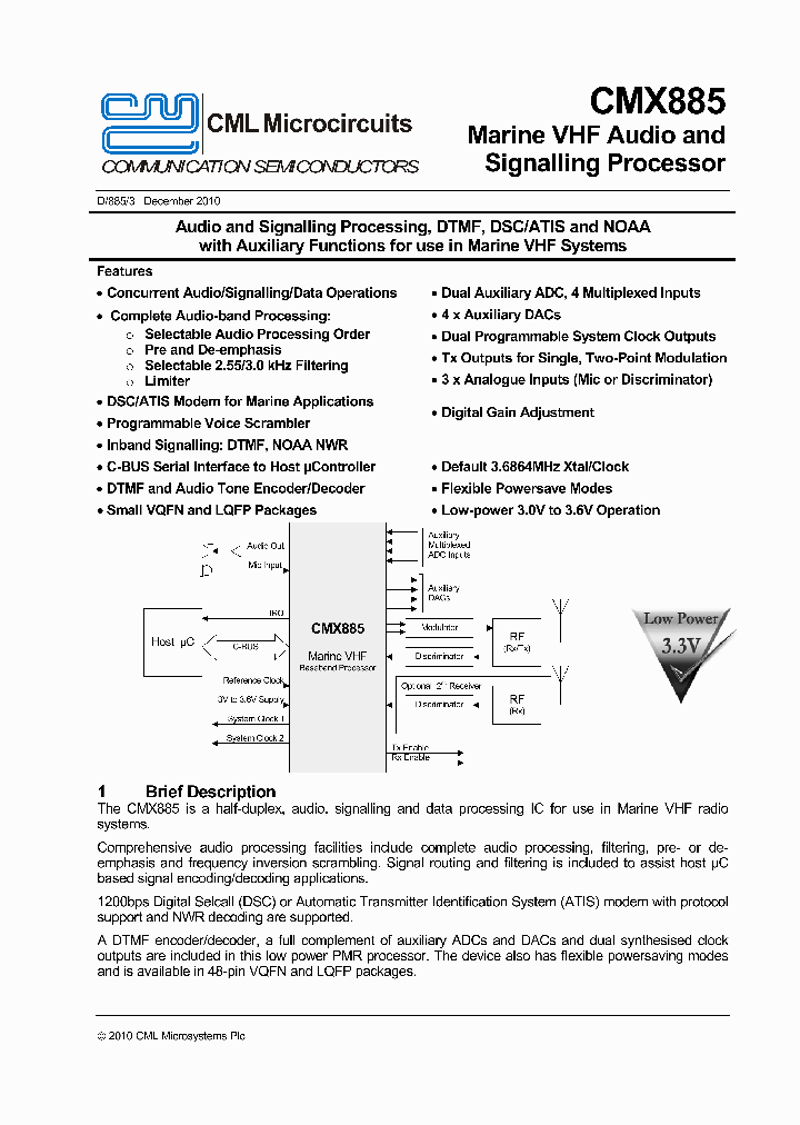 CMX885_8320762.PDF Datasheet