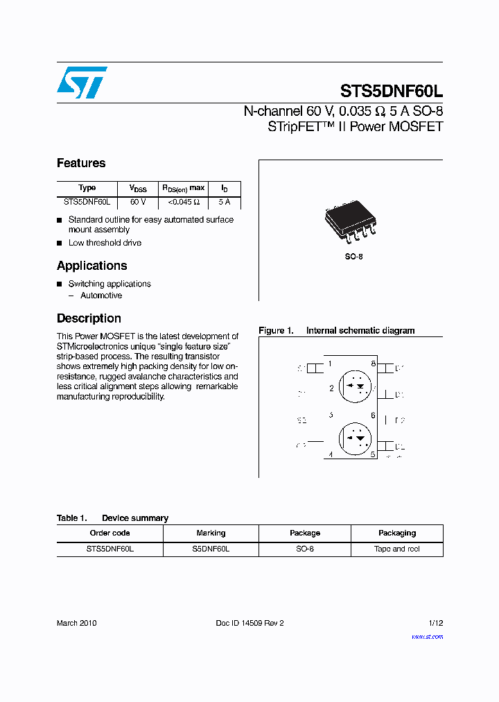 STS5DNF60L_8321153.PDF Datasheet