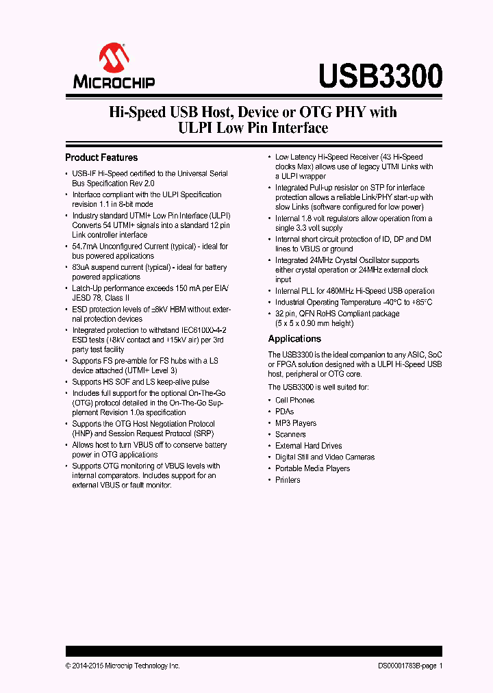 USB3300_8321740.PDF Datasheet