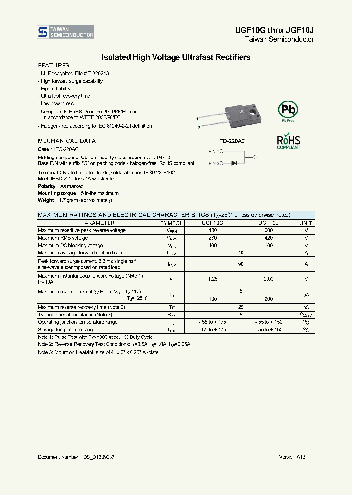 UGF10G_8322767.PDF Datasheet