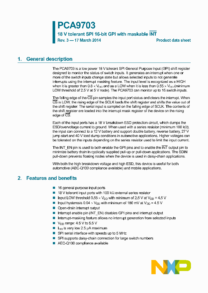 PCA9703HF_8323614.PDF Datasheet
