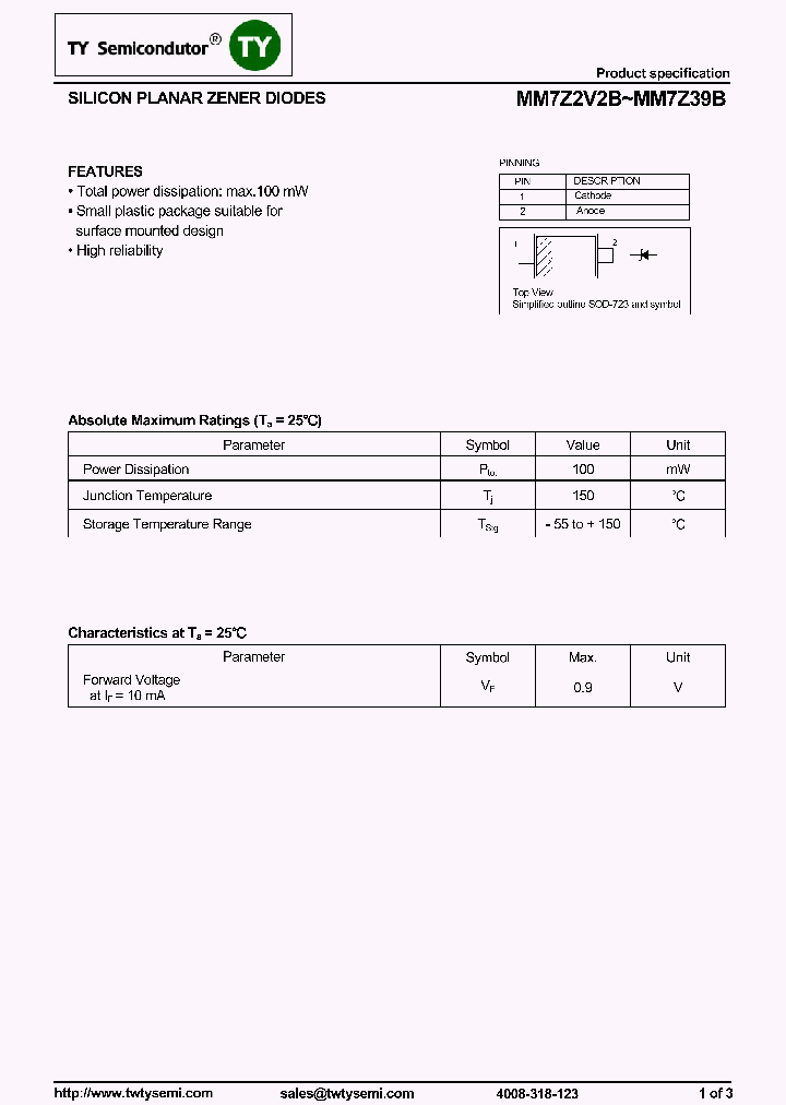 MM7Z5V1B_8323727.PDF Datasheet