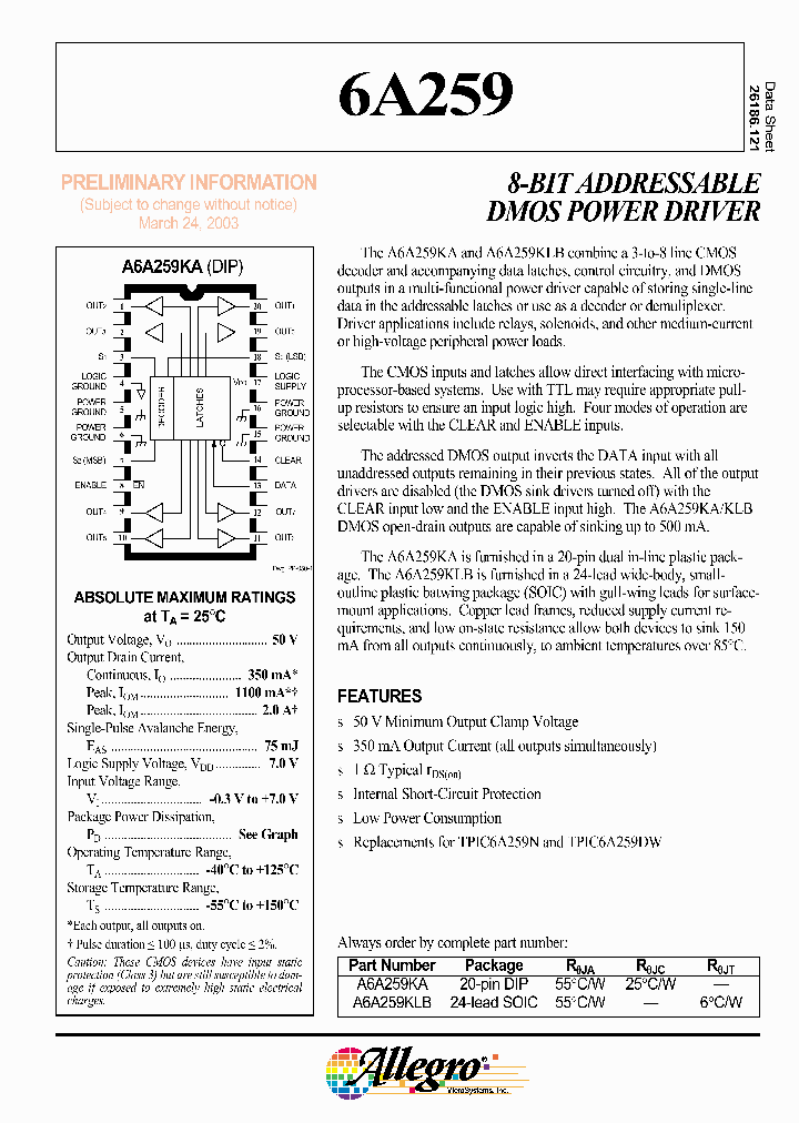 A6A259_8325842.PDF Datasheet