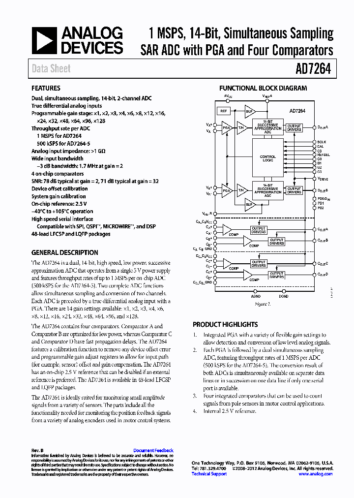 AD7264_8327365.PDF Datasheet