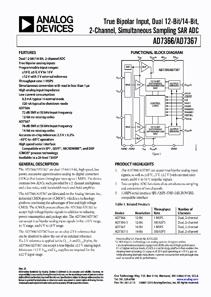 AD7366_8327370.PDF Datasheet