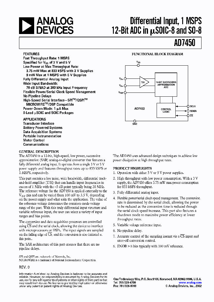 AD7450_8327373.PDF Datasheet