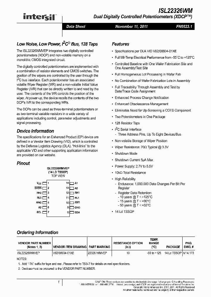ISL22326WM_8328045.PDF Datasheet