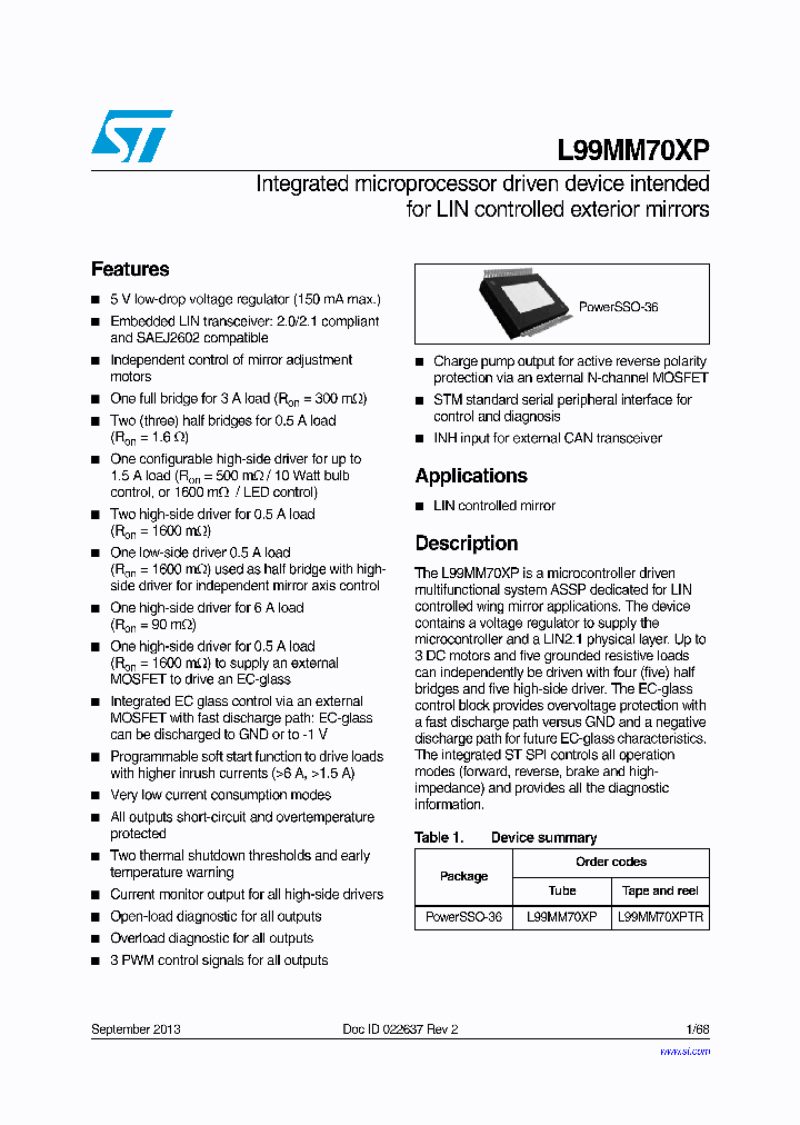 L99MM70XP_8328345.PDF Datasheet