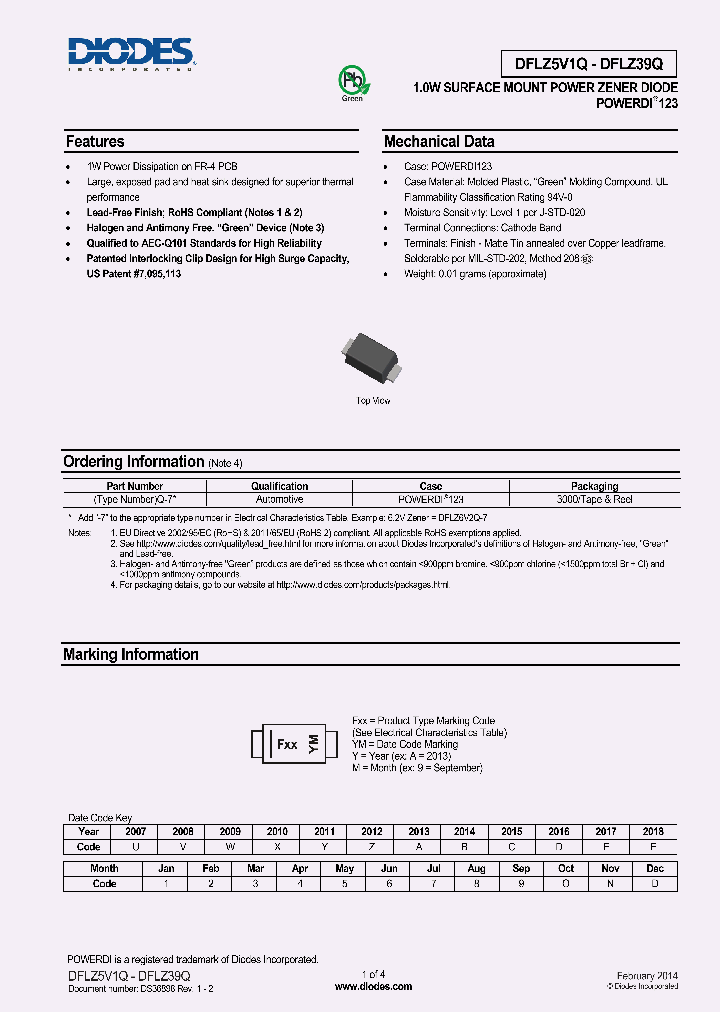 DFLZ27Q_8330405.PDF Datasheet